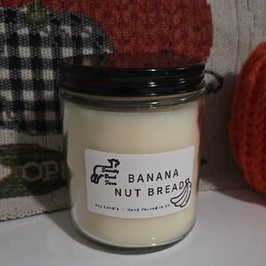 New Banana Nut Bread Soy Wax Candle Hand Poured